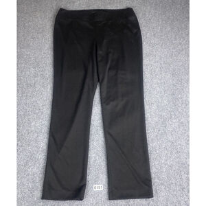 Kasper Pants Womens 14 Black Ponte Knit Stretch Pull On Career